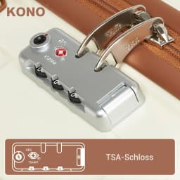 S/M/L Kono Carry-On Suitcase - Lightweight Polypropylene Hardside Trolley Luggage with 4 Spinner Wheels & Tsa Lock
