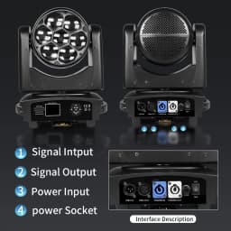Bee Eye 7x40W 4 In1 RGBW LED Beam + Wash Zoom Testa Mobile DMX per NightClub Dj Disco Party Bar Stage Lighting