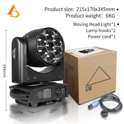 Bee Eye 7x40W 4 In1 RGBW LED Beam + Wash Zoom Testa Mobile DMX per NightClub Dj Disco Party Bar Stage Lighting