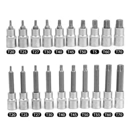26/30/32Pcs Impact Socket Set 1/2" Deep Screwdriver Bits Kit Hand Tool Socket Set Car Repair Tool with Storage Box