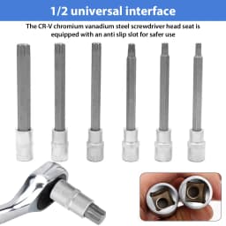 26/30/32Pcs Impact Socket Set 1/2" Deep Screwdriver Bits Kit Hand Tool Socket Set Car Repair Tool with Storage Box