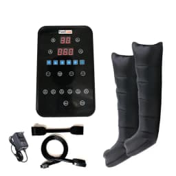 Air Compression Massage System 6 Chambers Whole Body Massager Compression Pump Recovery Boots Foot Leg Massage Machine AirWrap