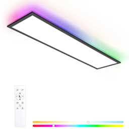 120x30 LED Ceiling Light RGB with Remote, 40W 4800LM Dimmable, Memory Function, 3000K-6500K for Living Room, Bedroom & Office