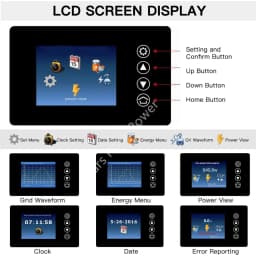 1000W Solar Limit Sensor Grid on Inverter DC 24/48V & AC 230V Built-in WiFi with LCD Display Household Solar Grid Tie Converter
