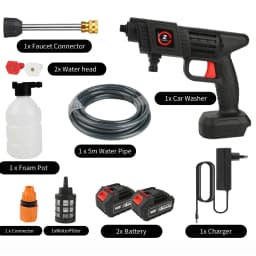 High Pressure Washer 35Bar Spray Water Gun For Cleaning Car Patio Window Lawn Pool Multifunctional puzzle Self Priming Design