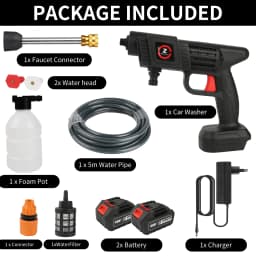 High Pressure Washer 35Bar Spray Water Gun For Cleaning Car Patio Window Lawn Pool Multifunctional puzzle Self Priming Design