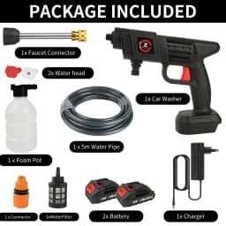 High Pressure Washer 35Bar Spray Water Gun For Cleaning Car Patio Window Lawn Pool Multifunctional puzzle Self Priming Design