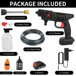 High Pressure Washer 35Bar Spray Water Gun For Cleaning Car Patio Window Lawn Pool Multifunctional puzzle Self Priming Design
