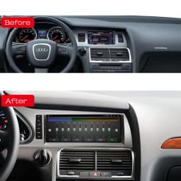 AUTOTOP 8G+128G Android 13 Car Multimedia Player For Audi A6 C6 4F 2005-2012 MMI 2G 3G Carplay Android Auto GPS Navi 4G Wifi BT
