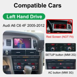 AUTOTOP 8G+128G Android 13 Car Multimedia Player For Audi A6 C6 4F 2005-2012 MMI 2G 3G Carplay Android Auto GPS Navi 4G Wifi BT
