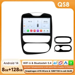 360Camera CarPlay Android 14 Car Radio For Renault Clio 4 2012-2019 Car Multimedia Player GPS 2Din Intelligent Autoradio 4G-LET