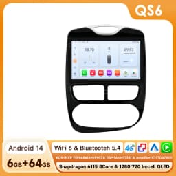 360Camera CarPlay Android 14 Car Radio For Renault Clio 4 2012-2019 Car Multimedia Player GPS 2Din Intelligent Autoradio 4G-LET