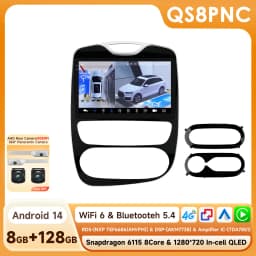 360Camera CarPlay Android 14 Car Radio For Renault Clio 4 2012-2019 Car Multimedia Player GPS 2Din Intelligent Autoradio 4G-LET