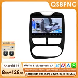 360Camera CarPlay Android 14 Car Radio For Renault Clio 4 2012-2019 Car Multimedia Player GPS 2Din Intelligent Autoradio 4G-LET