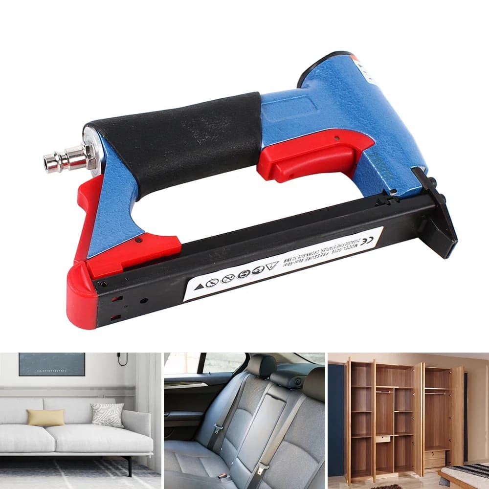 1/2 Inch Professional Aluminum Pneumatic Air Stapler Nailer Fine Stapler Tool For Furniture Woodworking Nail stapler