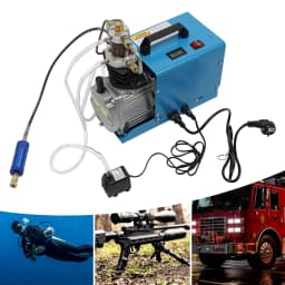 300Bar High Pressure Air Compressor Pump 220V 1.8KW Portable Electric Air Pump Set w/ Oil-Water Separator+Pressure Gauge 2800RPM