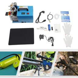 300Bar High Pressure Air Compressor Pump 220V 1.8KW Portable Electric Air Pump Set w/ Oil-Water Separator+Pressure Gauge 2800RPM