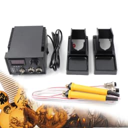 60W Pyrography Wood Burning Kit with 19 Tips, Digital Temperature Control, and Complete Accessories for Leather, Wood, and