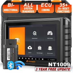 FOXWELL NT1009 Bluetooth Bi-Directional Scan Tool ECU Coding 30+ Reset CAN FD All System Diagnostic Tool 3-Years Free Update