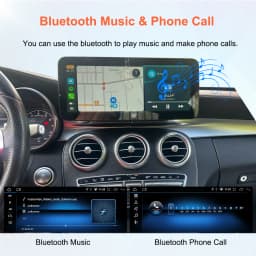 Bonroad Android Multimedia Screen Wireless CarPlay Android Auto For Mercedes-Benz C Class W205 GLC V Class W447 2015-2018 NTG5.0
