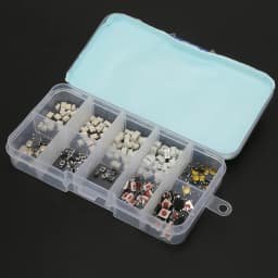 250 pcs Remote Control Tactile Push Switch Kit Mixed 10 Types Multiple Purposes Button for Tactile Car Switch Kit