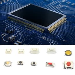 250 pcs Remote Control Tactile Push Switch Kit Mixed 10 Types Multiple Purposes Button for Tactile Car Switch Kit