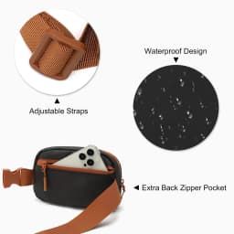 Kono Fashion fanny pack belt Bag shoulder bag Water Repellent Lightweight Travel Breast Pocket with Adjustable Strap