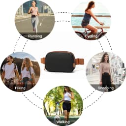 Kono Fashion fanny pack belt Bag shoulder bag Water Repellent Lightweight Travel Breast Pocket with Adjustable Strap