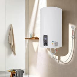 2000W 70L/15.4gal Electric Water Heater with Practical Hand Shower Leakage Protector Faucet Temperature Regulation Range 35-75