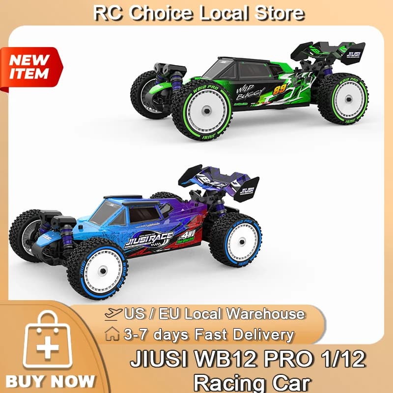 JIUSI WB12 PRO 1/12 Racing Car 4WD 80km/h Brushless 2.4G Remote Control Car Competitive Off-road Car All Terrain Vehicle
