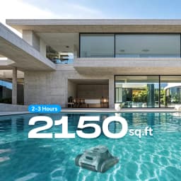 Seauto Cordless Pool Vacuum Robot 180 Mins Running Wall Climbing for Above Ground & Inground Pools Up to 2150 sq. ft.