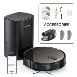 NEW Arnagar S9 Robot Vacuum Cleaner Auto Empty Dust Collection Sweep Mop 8000Pa 2550mAh Low Noise APP Control