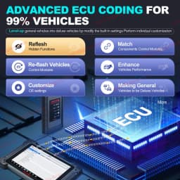 Autel MaxiCOM MK908 II MK908II Automotive OBD2 Scanner Car Diagnostic Tools, ECU Coding, Bi-directional Control PK MK906 MK908