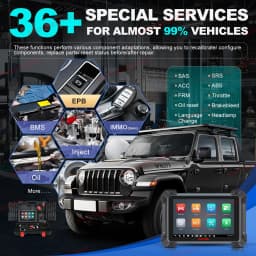Autel MaxiCOM MK908 II MK908II Automotive OBD2 Scanner Car Diagnostic Tools, ECU Coding, Bi-directional Control PK MK906 MK908