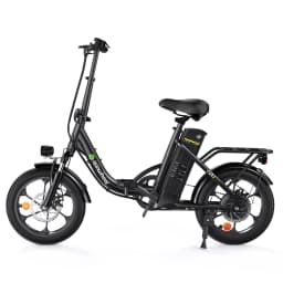 Isinwheel U4 16' Folding Electric Bike for Adults, 250W Peak Motor with Max 55 Miles PAS Range & 19 MPH E-Bike and Teens