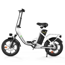 Isinwheel U4 16' Folding Electric Bike for Adults, 250W Peak Motor with Max 55 Miles PAS Range & 19 MPH E-Bike and Teens