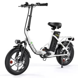 Isinwheel U4 16' Folding Electric Bike for Adults, 250W Peak Motor with Max 55 Miles PAS Range & 19 MPH E-Bike and Teens