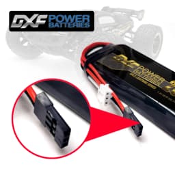 DXF 2s lipo high quality 2600mah 7.4v 20c battery with JR connector ideal lipo 2s power source for RC cars nitro cars and servos