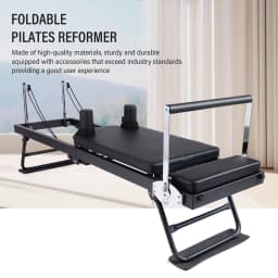 Home Pilates Reformer Adjustable Core Training Bed Exercise Equipment Foldable Compact Workout Machine