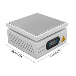 Microcomputer Electric Hot Plate 700W Aluminum Alloy Heating Plate 32-932℉ Adjustable Temperature for PCB Repair