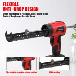 4 Speeds Cordless Electric Gun DC 20V Glass Glass Glass Caulking Doors and Windows Sitting Tongue Tool for Makita Battery