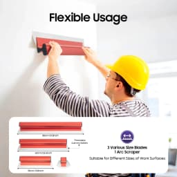 Drywall Skimming Blade Set Flexible Tool with Knockdown Spatula Extruded Aluminum Construction Tool for Drywall Cement Wall