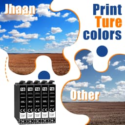 Jhaan 5X T1631 Multipack Compatible with 16 XL Black T1631 Printer Cartridges for Workforce WF-2760 WF-2630 WF-2510