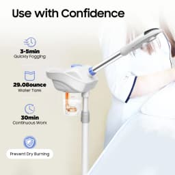 Facial Steamer Kit Professional Skin Care, Warm Mist Face Humidifier for Skin Hydration, Cleansing, Anti-inflammatory