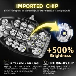CO LIGHT 10 Inch LED Work Light 40000LM Off road Headlight Spotlight Truck Auxiliary Square Car Driving Welcome White Yellow