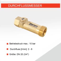 DN20 Flow balance valve Spring flowmeter Brass Float Flow reader Balancing Valve regulation 2-8L/min