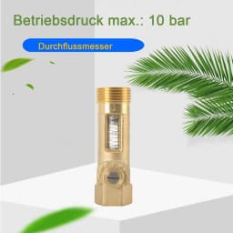 DN20 Flow balance valve Spring flowmeter Brass Float Flow reader Balancing Valve regulation 2-8L/min