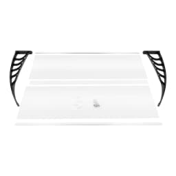 150cm Front Door Window Canopy Polypropyle, Transparent Arch Canopy, Pent Roof, Rain Protection for Home/ Store Entrance