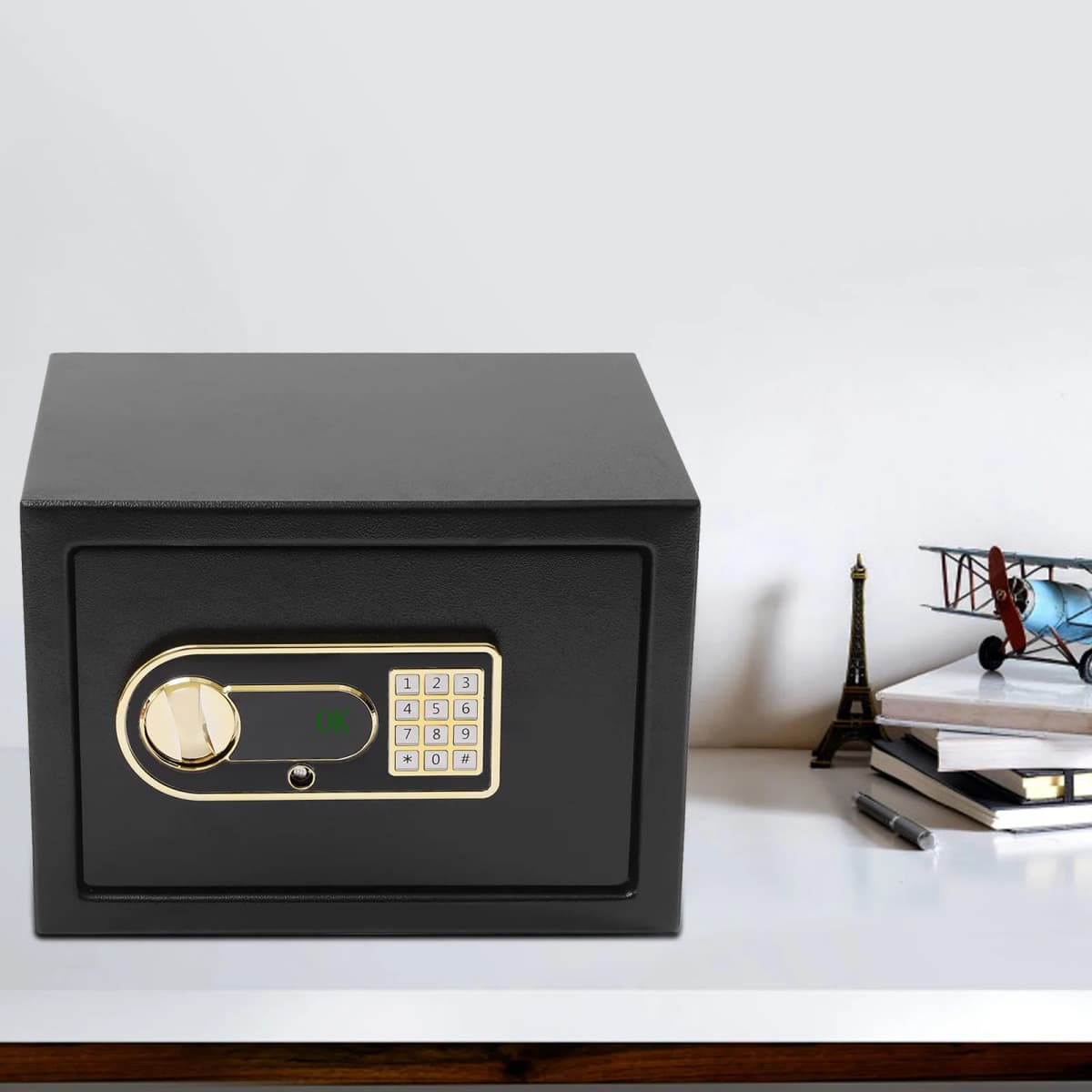 22L Digital Safe Box, Safe Fireproof W/Fireproof Waterproof Wallet,Password Safety Household Home Safes Security Cabinet