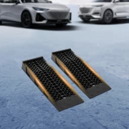2Pcs Heavy Duty Car Ramps 3T Load Capacity Pair Vehicle Lifting Ramps Plastic Portable Loading Access Ramps Lift